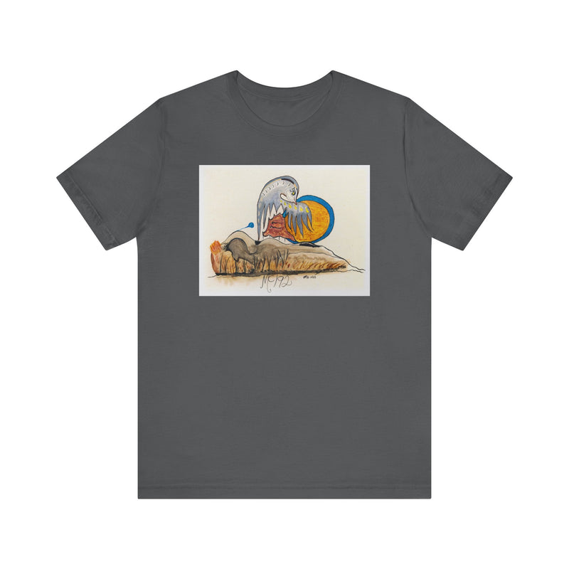 "Weeping Bird Letting Go" by Elder Ma-Nee Chacaby - All-Genders T-shirt