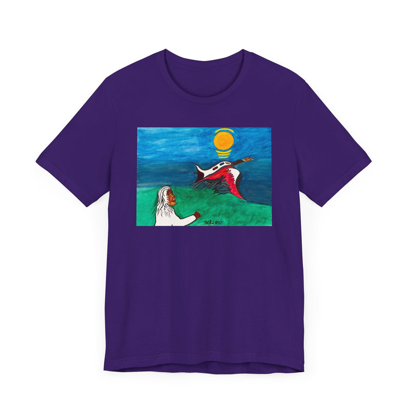 "Ma-Nee's Goose 8th Teaching is Forgiveness" by Elder Ma-Nee Chacaby - All-Genders T-shirt