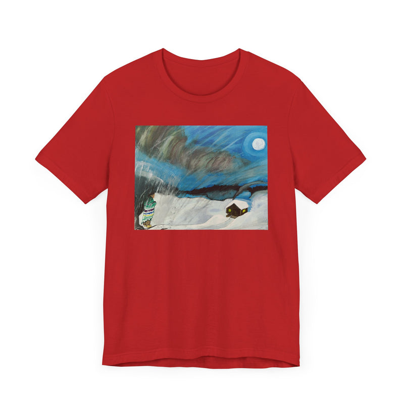 "Kokum Watching Ma-Nee in Cabin" by Elder Ma-Nee Chacaby - All-Genders T-shirt