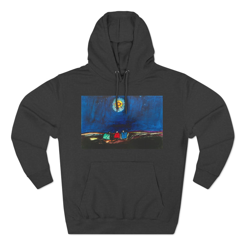 "Three Sisters Travelling" by Elder Ma-Nee Chacaby - All-Genders Pullover Hoodie