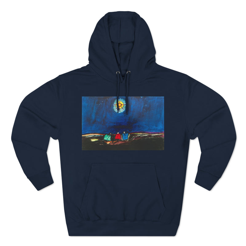 "Three Sisters Travelling" by Elder Ma-Nee Chacaby - All-Genders Pullover Hoodie