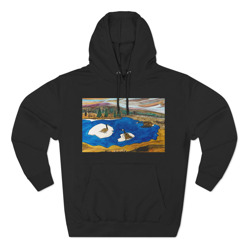 "Spirit Birds Coming Home" by Elder Ma-Nee Chacaby - All-Genders Pullover Hoodie