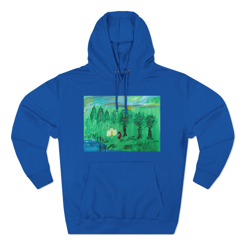 "Spirit Offering for Ma-Nee to Stay Home" by Elder Ma-Nee Chacaby - All-Genders Pullover Hoodie