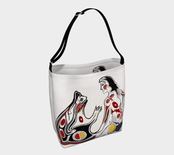 "The Talking Spirit Bear" by Elder Ma-Nee Chacaby - Stretchy Tote Bag