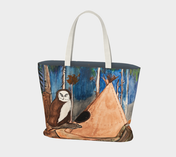 "Messenger of Teepee" by Elder Ma-Nee Chacaby - Market Tote Bag