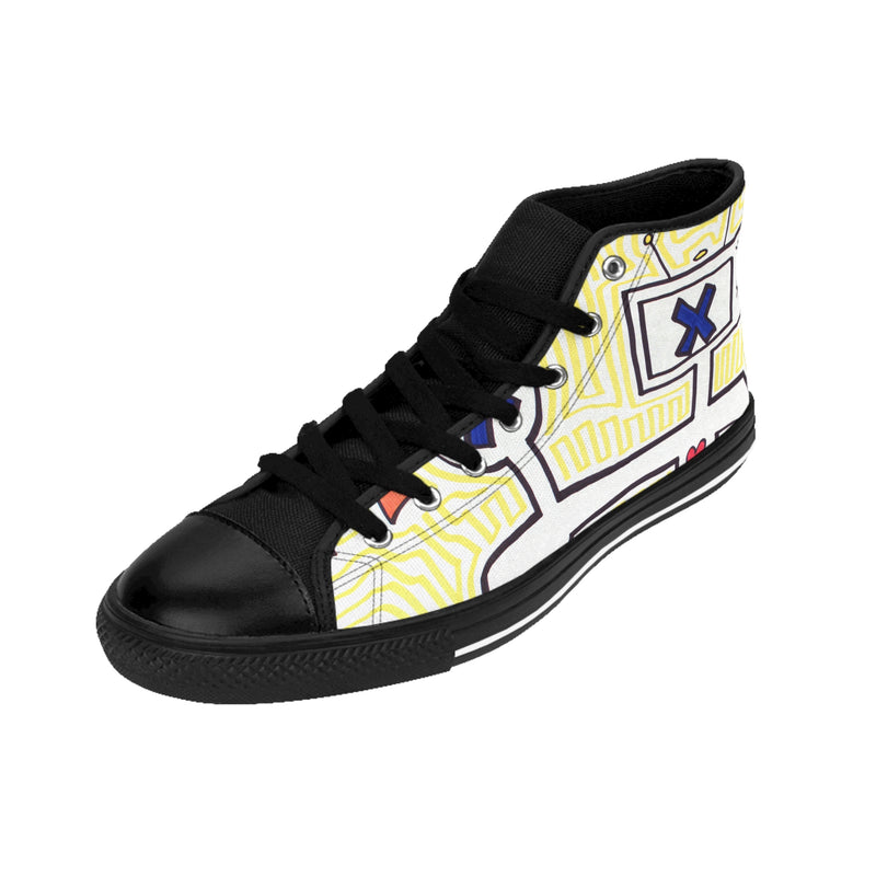 "Connection" by Edward K. Weatherly - Men's High-Top Sneakers