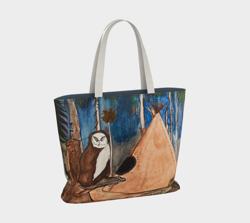 "Messenger of Teepee" by Elder Ma-Nee Chacaby - Market Tote Bag