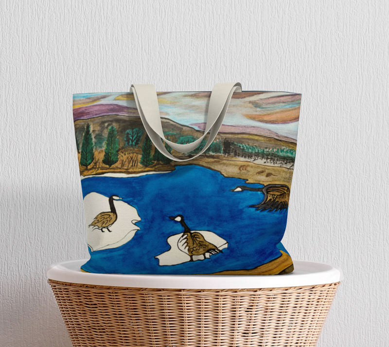 "Spirit Birds Coming Home" by Elder Ma-Nee Chacaby - Market Tote Bag