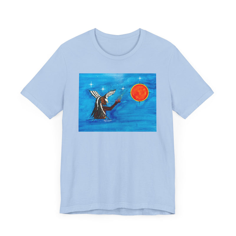 "The Night Offering - Miigaawey Dibigahn" by Elder Ma-Nee Chacaby - All-Genders T-shirt