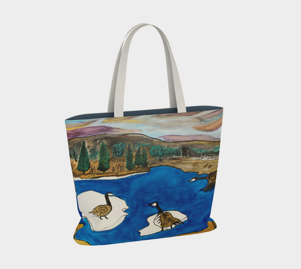 "Spirit Birds Coming Home" by Elder Ma-Nee Chacaby - Market Tote Bag