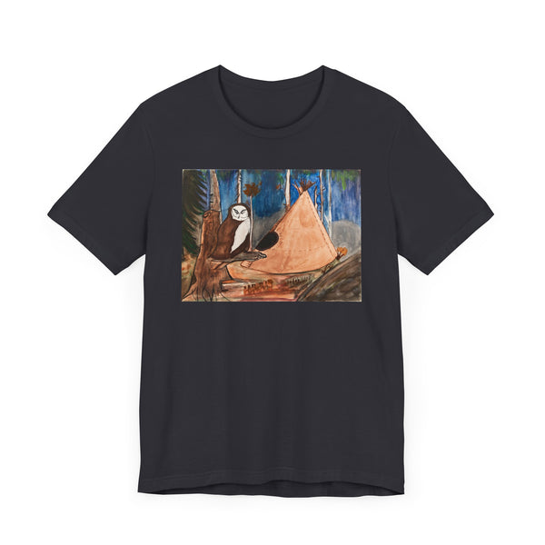 "Messenger of Teepee" by Elder Ma-Nee Chacaby - All-Genders T-shirt