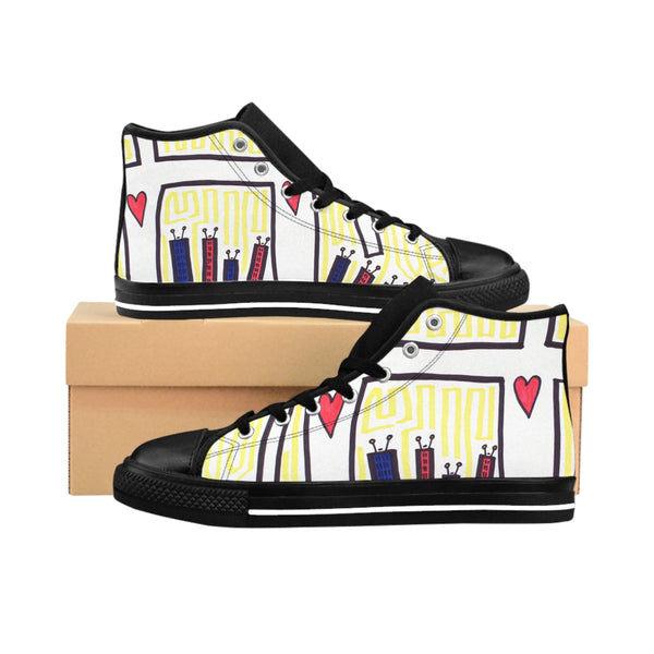 "Connection" by Edward K. Weatherly - Women's High-Top Sneakers