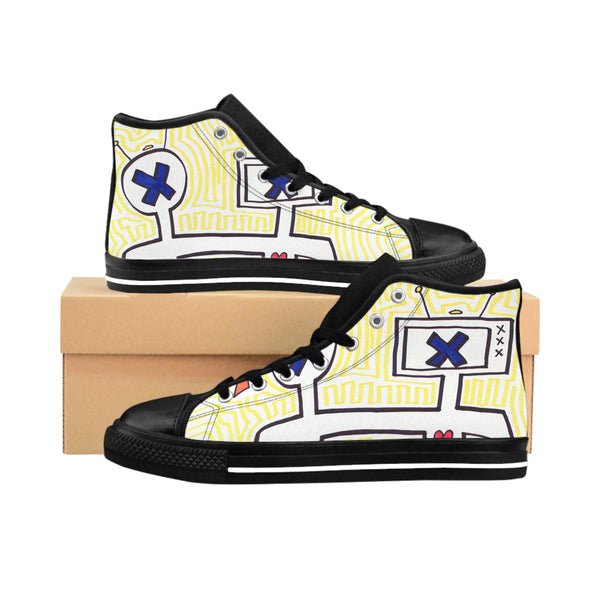 "Connection" by Edward K. Weatherly - Men's High-Top Sneakers