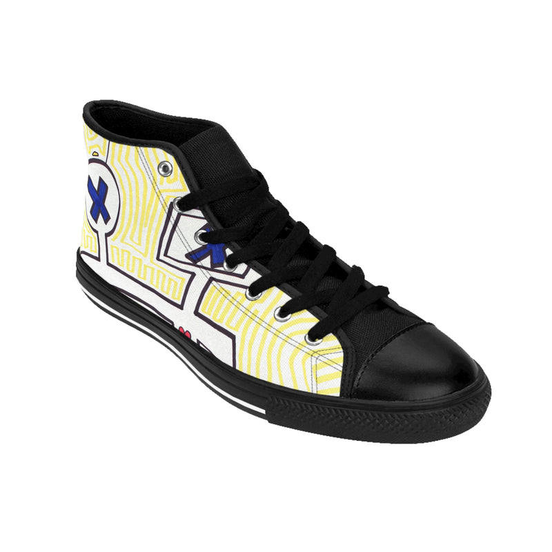 "Connection" by Edward K. Weatherly - Men's High-Top Sneakers