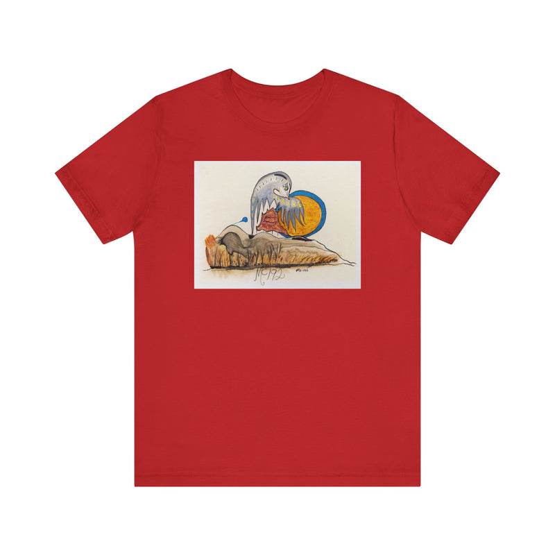 "Weeping Bird Letting Go" by Elder Ma-Nee Chacaby - All-Genders T-shirt