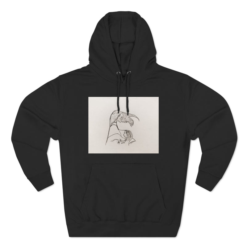 "Woman and Child Together" by Elder Ma-Nee Chacaby - All-Genders Pullover Hoodie