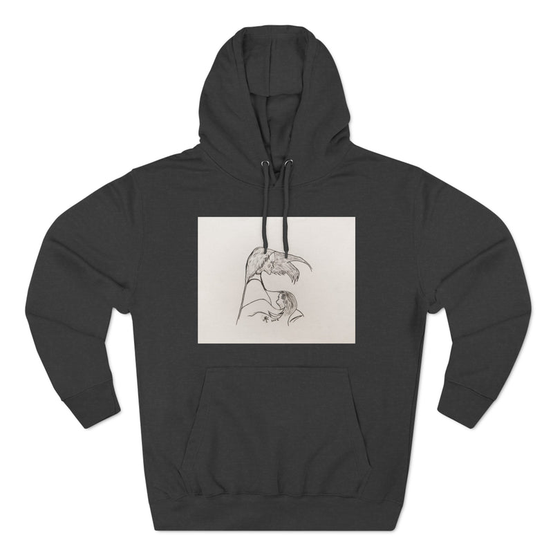 "Woman and Child Together" by Elder Ma-Nee Chacaby - All-Genders Pullover Hoodie