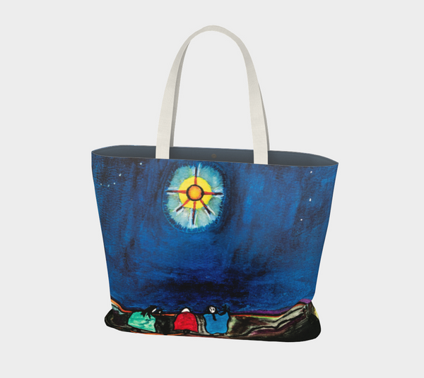 "Three Sisters Travelling" by Elder Ma-Nee Chacaby - Market Tote Bag