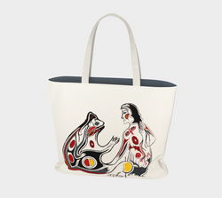 "The Talking Spirit Bear" by Elder Ma-Nee Chacaby - Market Tote Bag