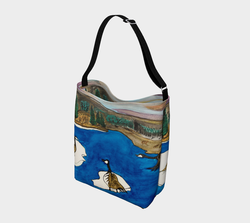 "Spirit Birds Coming Home" by Elder Ma-Nee Chacaby - Stretchy Tote Bag