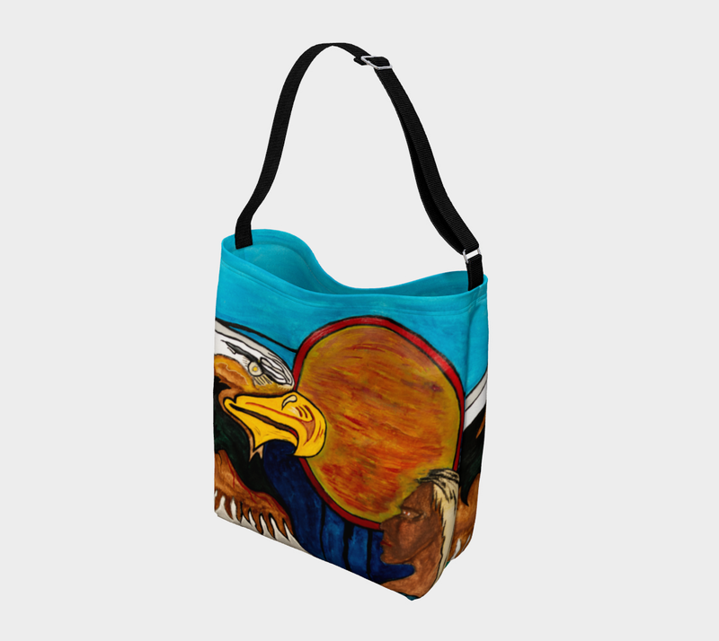 "Spirit of the Storm Eagle" by Elder Ma-Nee Chacaby - Stretchy Tote Bag