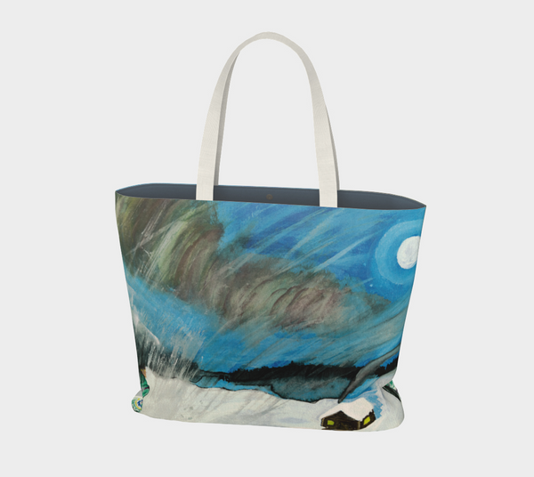 "Kokum Watching Ma-Nee in Cabin" by Elder Ma-Nee Chacaby - Market Tote Bag