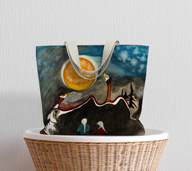 "Praying Women" by Elder Ma-Nee Chacaby - Market Tote Bag