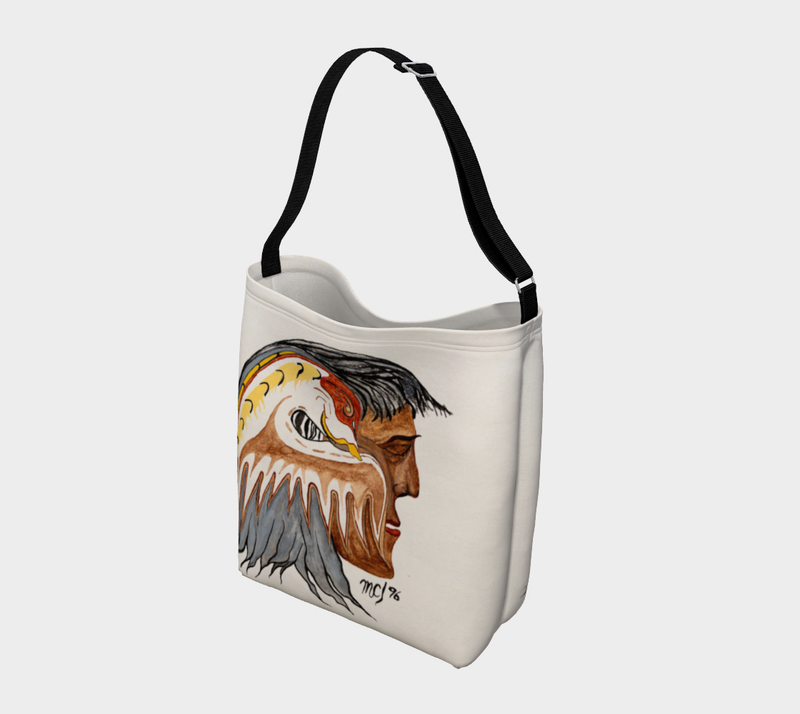 "Windigo Spirit in My Mind" by Elder Ma-Nee Chacaby - Stretchy Tote Bag