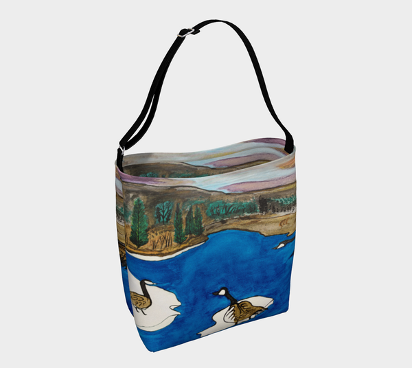 "Spirit Birds Coming Home" by Elder Ma-Nee Chacaby - Stretchy Tote Bag