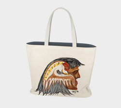 "Windigo Spirit in My Mind" by Elder Ma-Nee Chacaby - Market Tote Bag