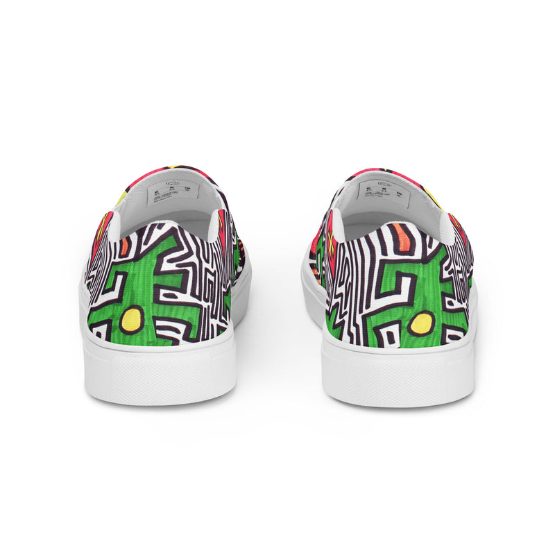 "The Love Aliens Family" by Edward K. Weatherly - Men’s Slip-On Shoes