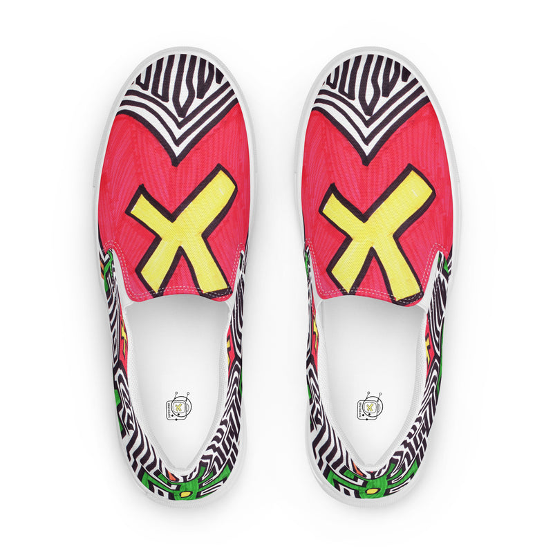 "The Love Aliens Family" by Edward K. Weatherly - Women’s Slip-On Shoes