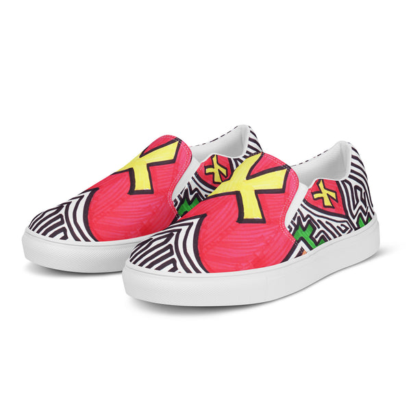 "The Love Aliens Family" by Edward K. Weatherly - Women’s Slip-On Shoes