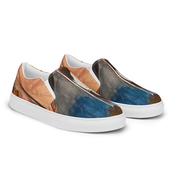 "Messenger of Teepee" by Elder Ma-Nee Chacaby - Women’s Slip-On Shoes