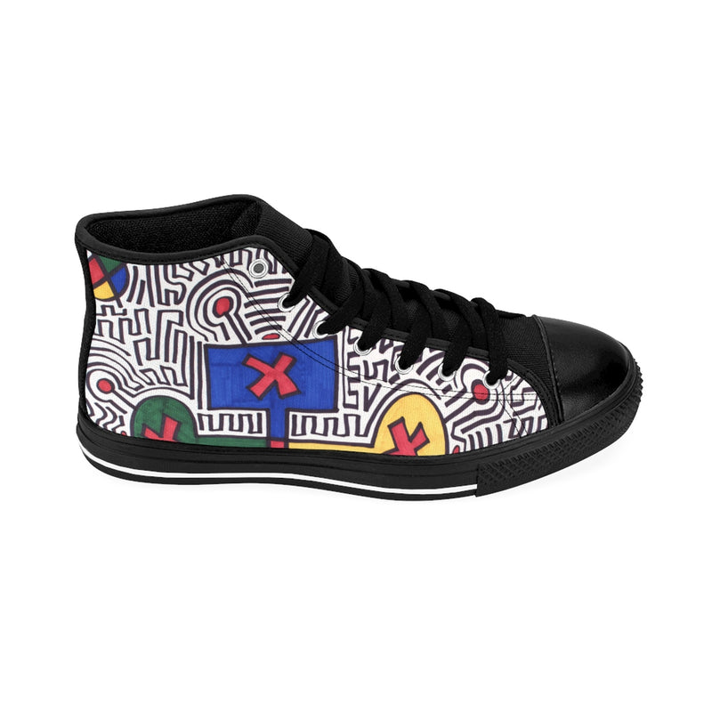 "Process" by Edward K. Weatherly - Men's High-Top Sneakers