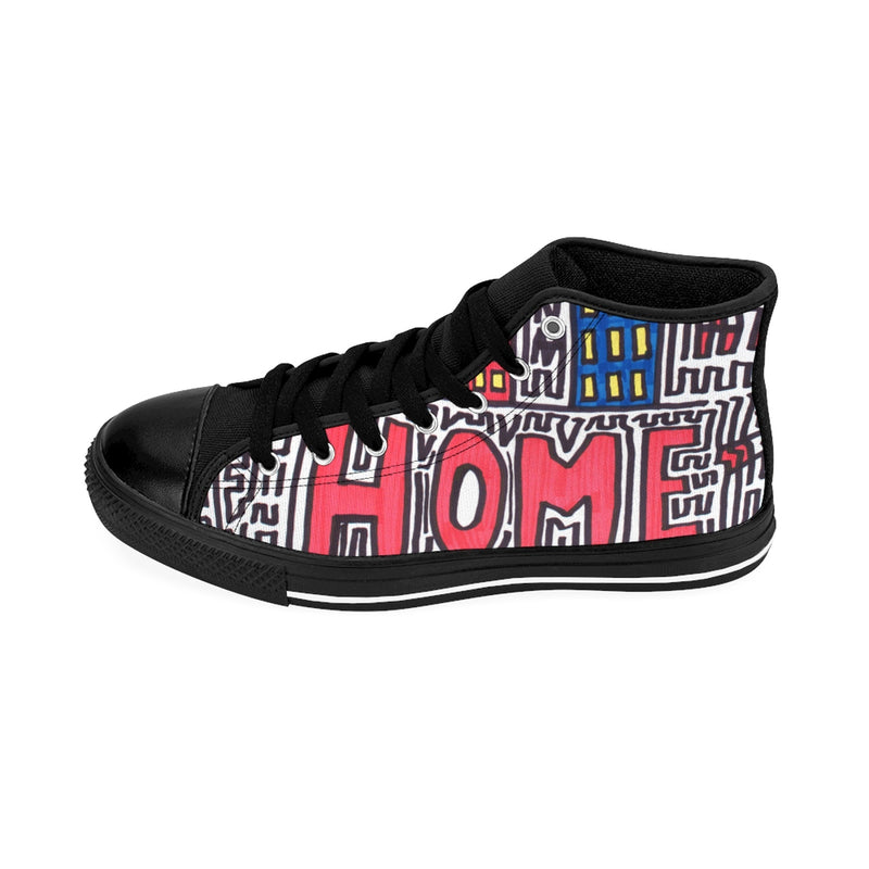 "Home" by Edward K. Weatherly - Women's High-Top Sneakers