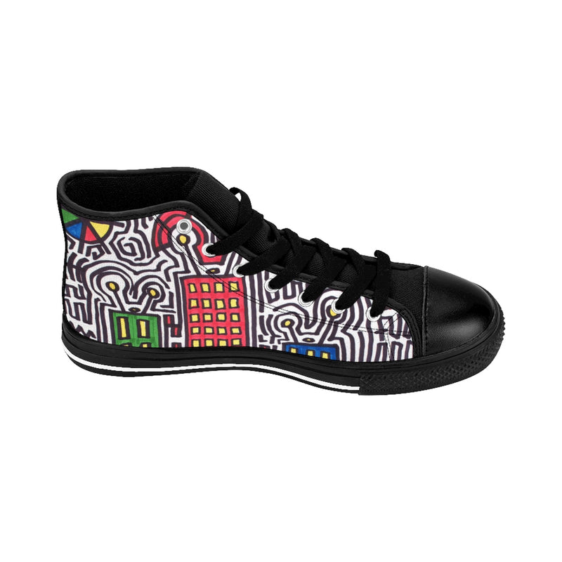 "Home" by Edward K. Weatherly - Men's High-Top Sneakers