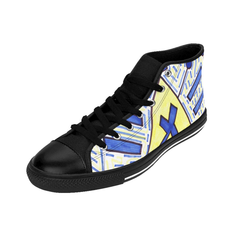 "Wired" by Edward K. Weatherly - Women's High-Top Sneakers