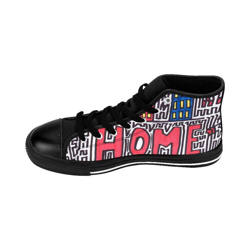 "Home" by Edward K. Weatherly - Women's High-Top Sneakers