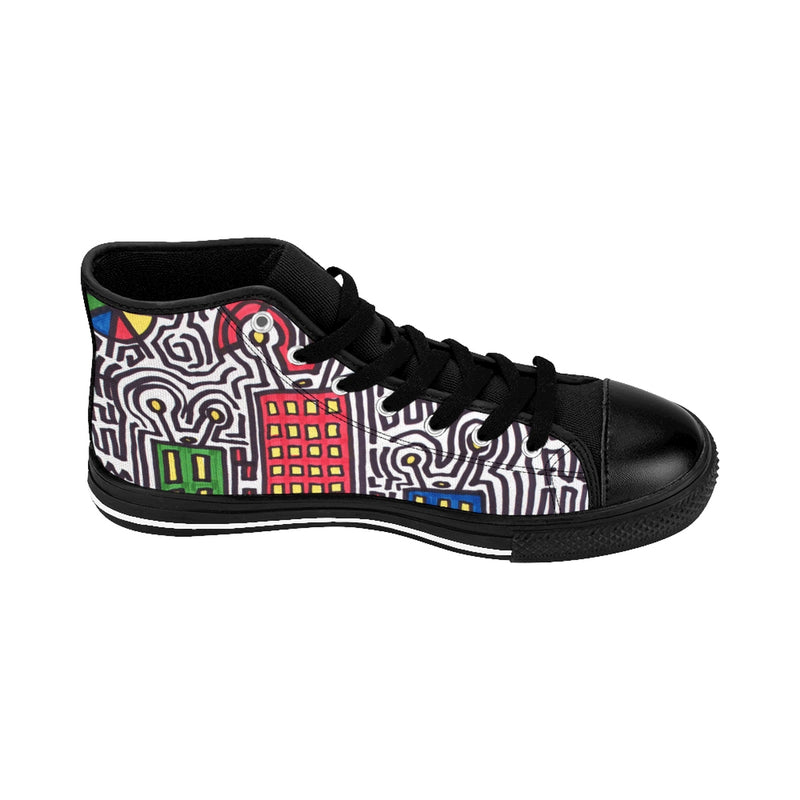 "Home" by Edward K. Weatherly - Women's High-Top Sneakers