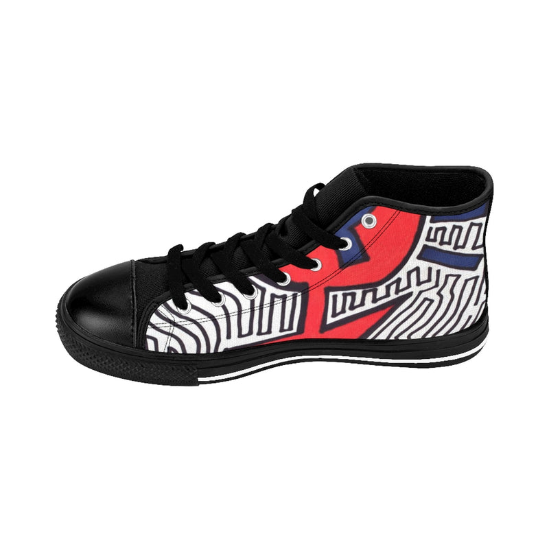 "X" by Edward K. Weatherly - Men's High-Top Sneakers