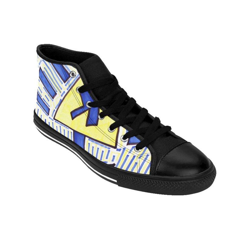 "Wired" by Edward K. Weatherly - Women's High-Top Sneakers