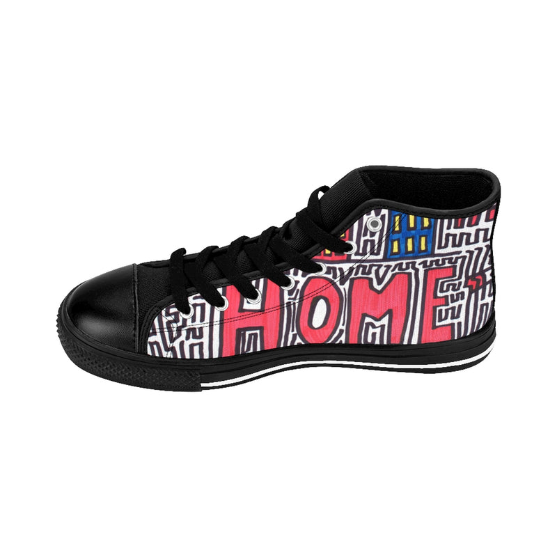 "Home" by Edward K. Weatherly - Men's High-Top Sneakers