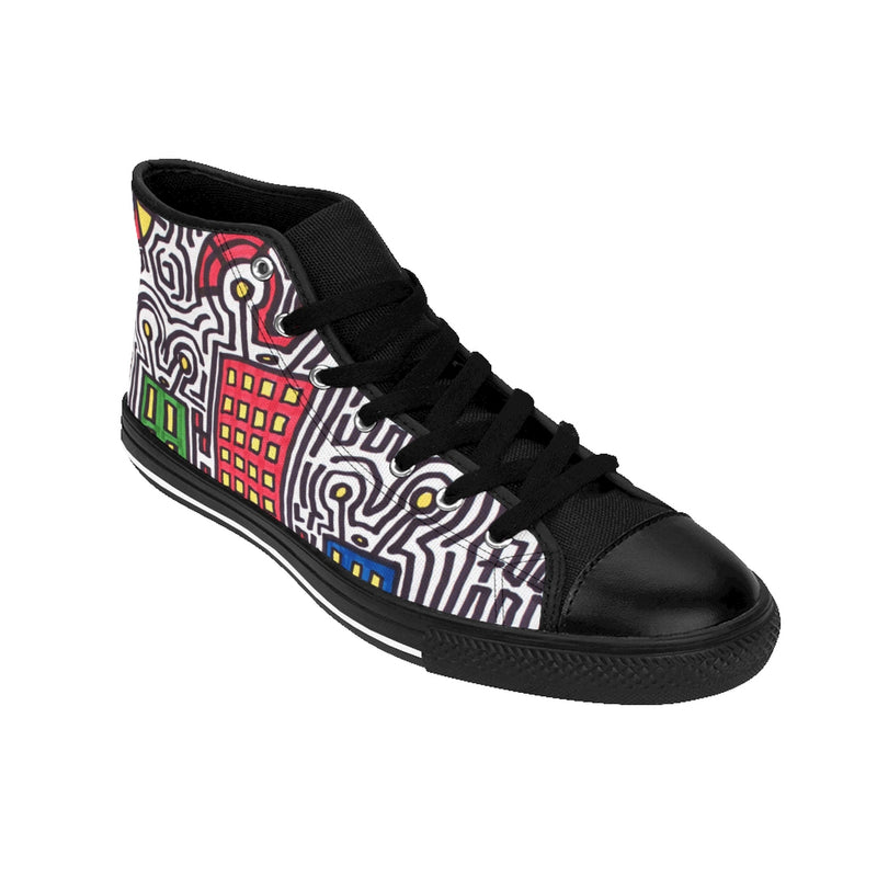 "Home" by Edward K. Weatherly - Women's High-Top Sneakers