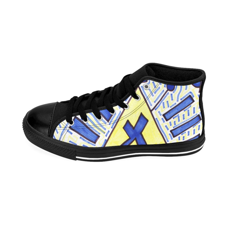 "Wired" by Edward K. Weatherly - Women's High-Top Sneakers