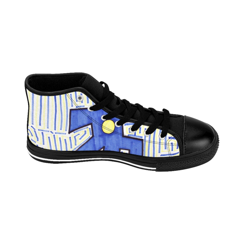 "Wired" by Edward K. Weatherly - Men's High-Top Sneakers